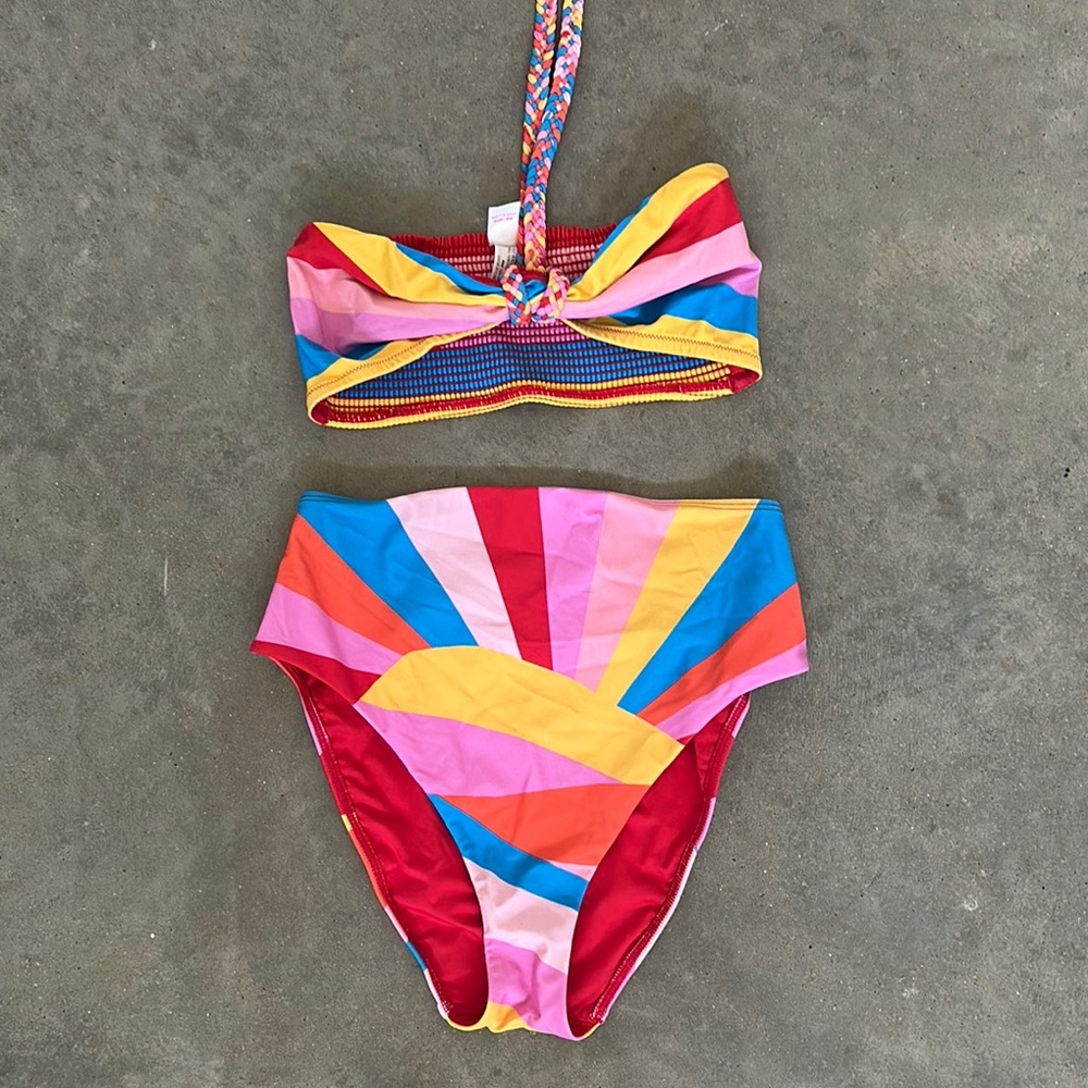 Show Me Your MuMu Multicolor Bandeau Bikini